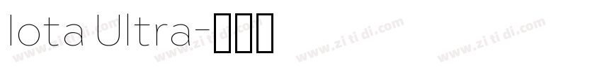Iota Ultra字体转换